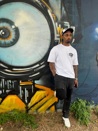 STHSDE BIG LOGO TEE WHITE