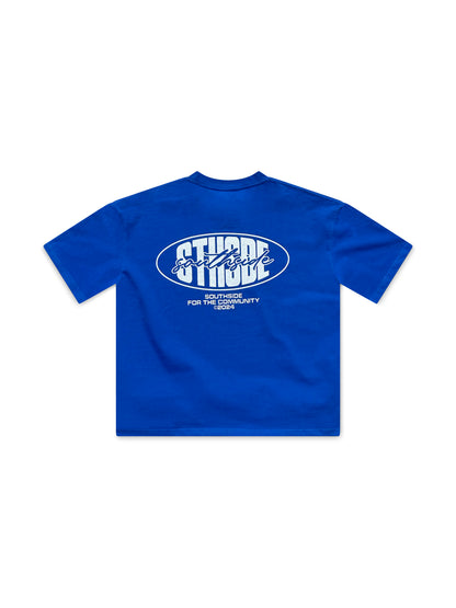 STHSDE BIG LOGO TEE BLUE